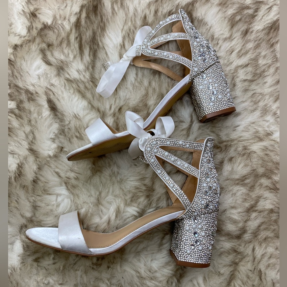 Kate Whitcomb Lola Wedding Heels Ivory